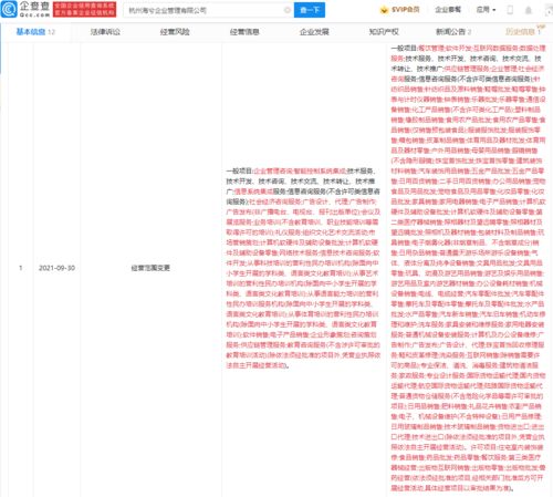 天貓關聯公司進軍餐飲管理，多元化布局再提速
